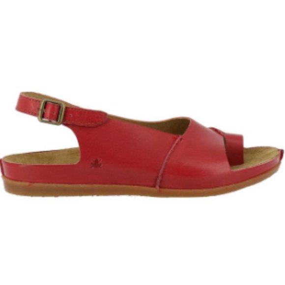 EL NATURALISTA GREEN LEATHER SANDAL - Picture 3 of 3